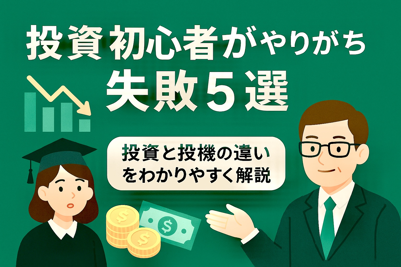 Zのためのマネー戦略　投資の失敗５選